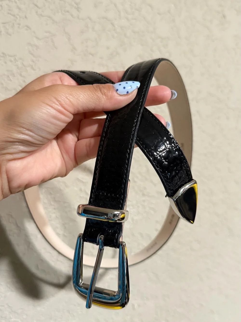 AUREUM | No. 16 Crocodile Texture Leather Belt XS